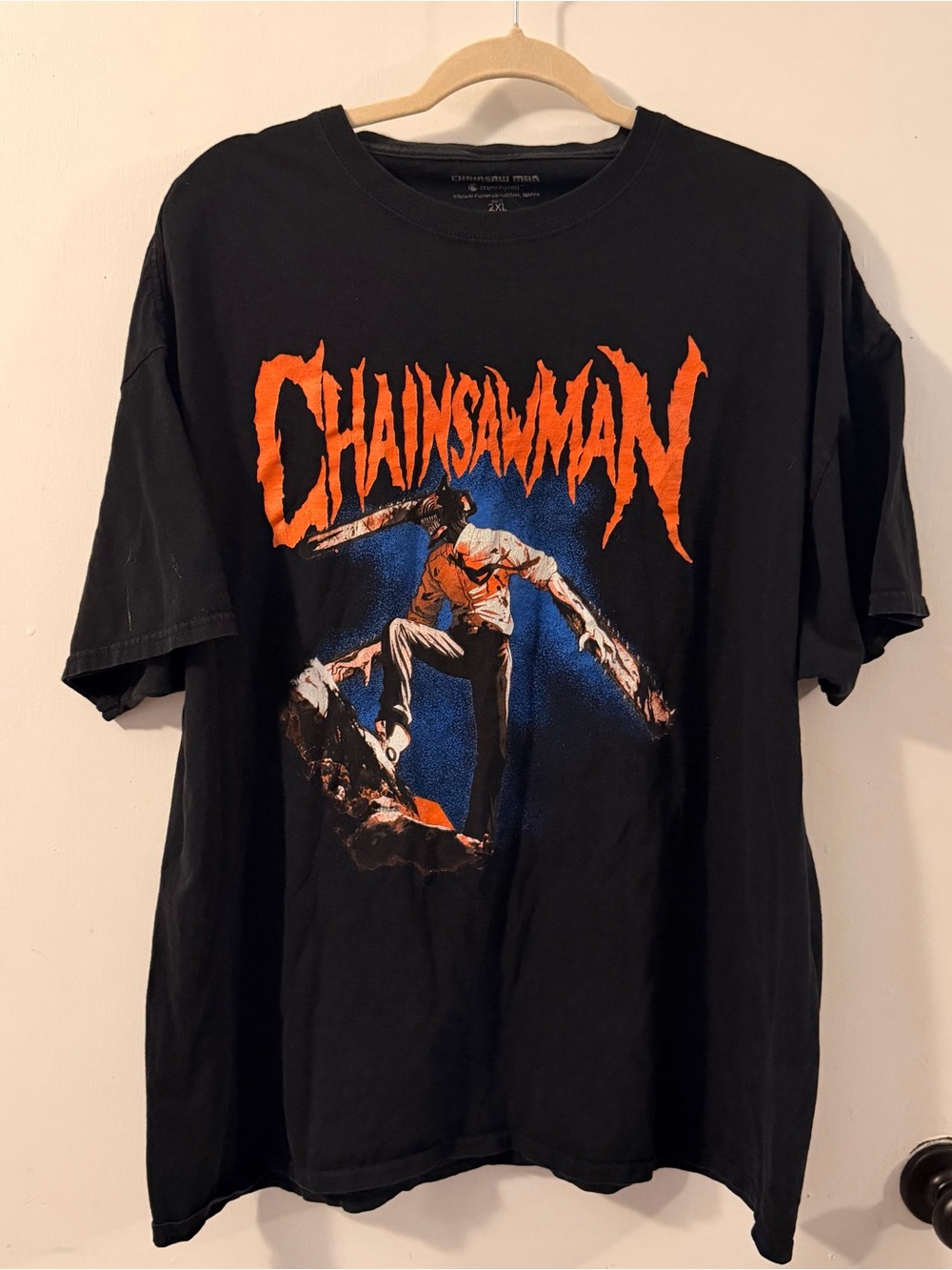 Chainsaw Man Black Graphic Tee - Official Anime Style